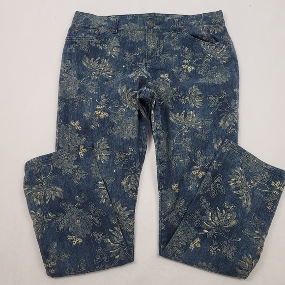 Lauren Ralph Lauren Denim - Ralph Lauren floral printed slim jeans